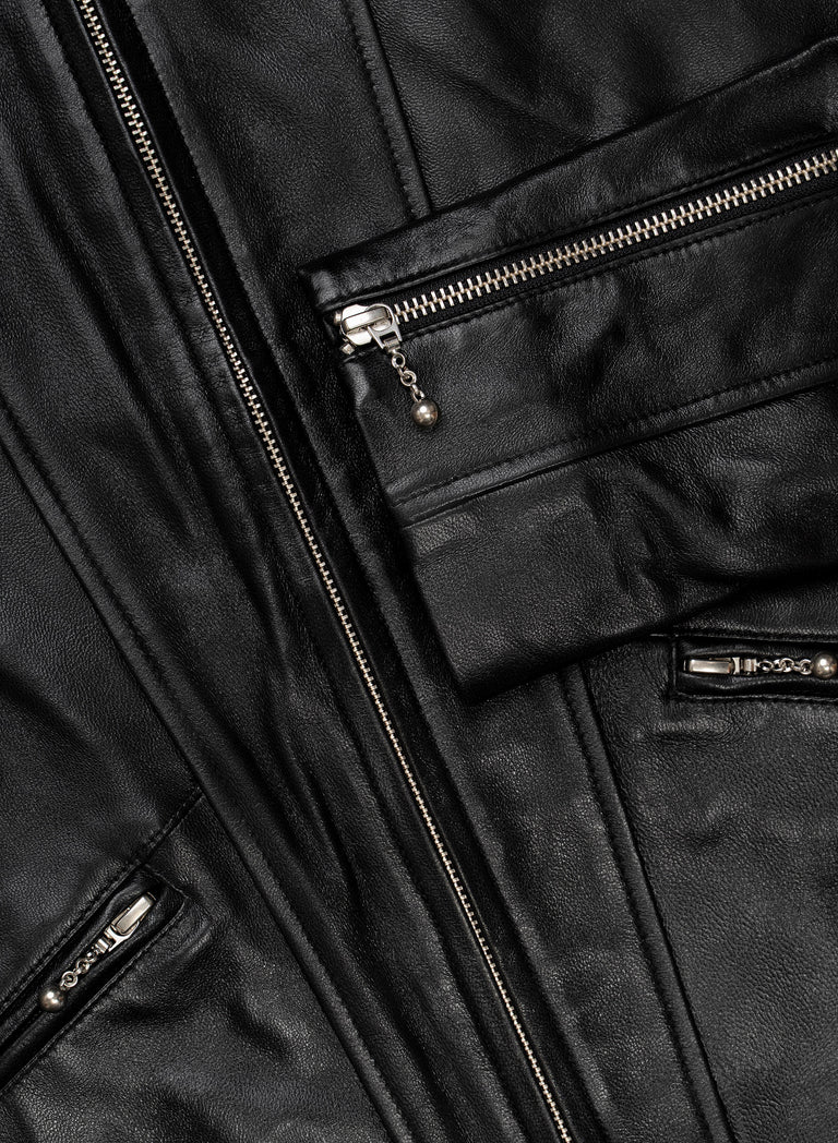 Rivoli 70’s Panelled Leather Jacket