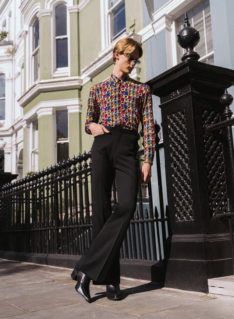 Phix X The Beatles Pop Art Print Viscose Shirt