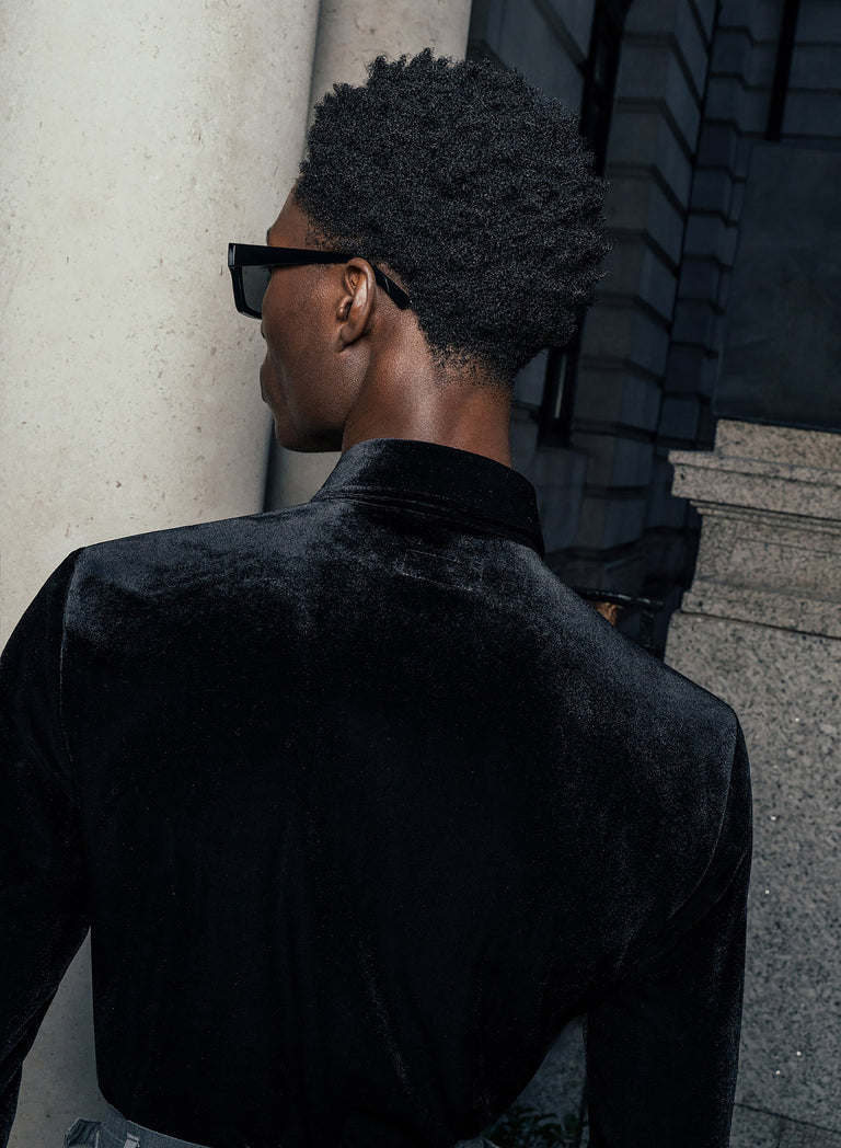 Black Velvet 70's Western Shirt