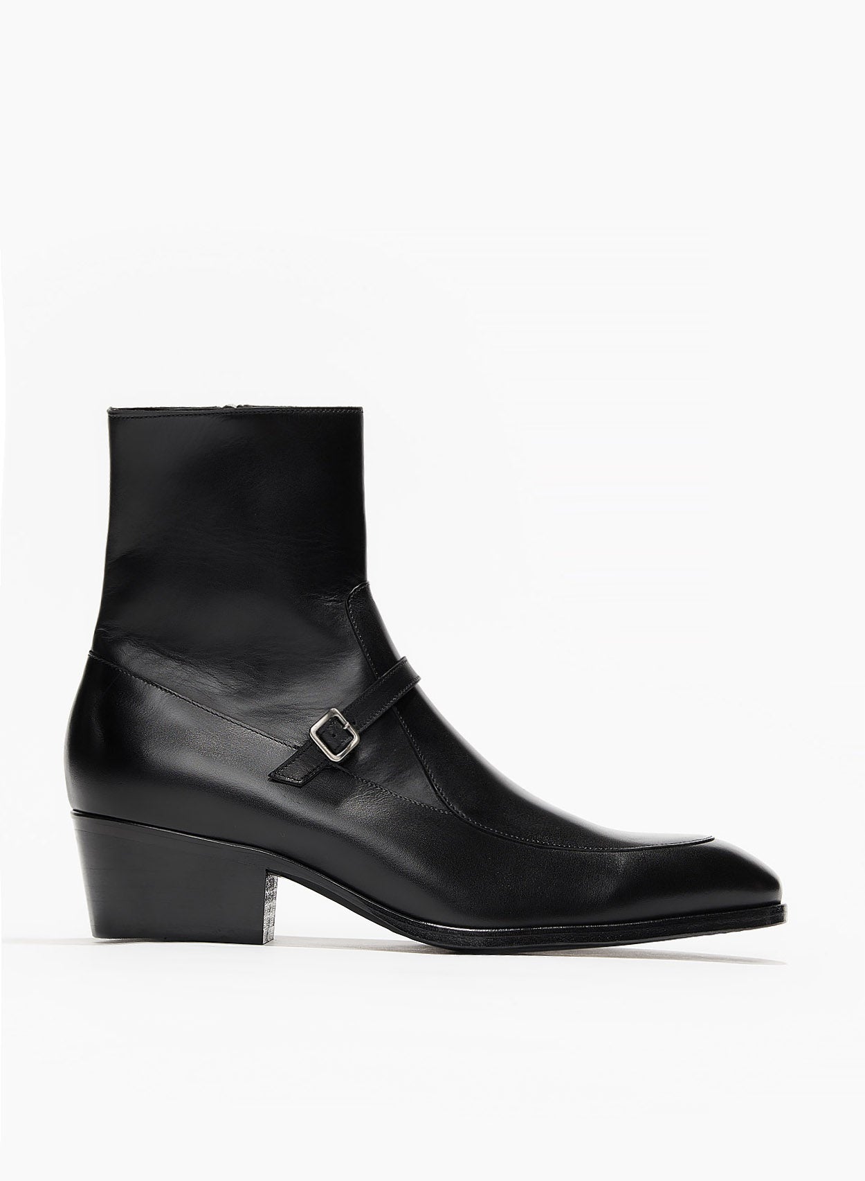 Black italian discount leather boots