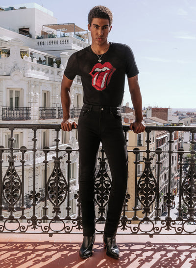 Black Slim Fit High Waisted Denim Jean