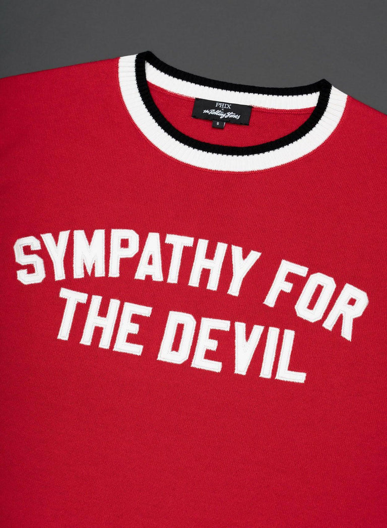 Phix X Rolling Stones Sympathy For The Devil Red Polo Shirt