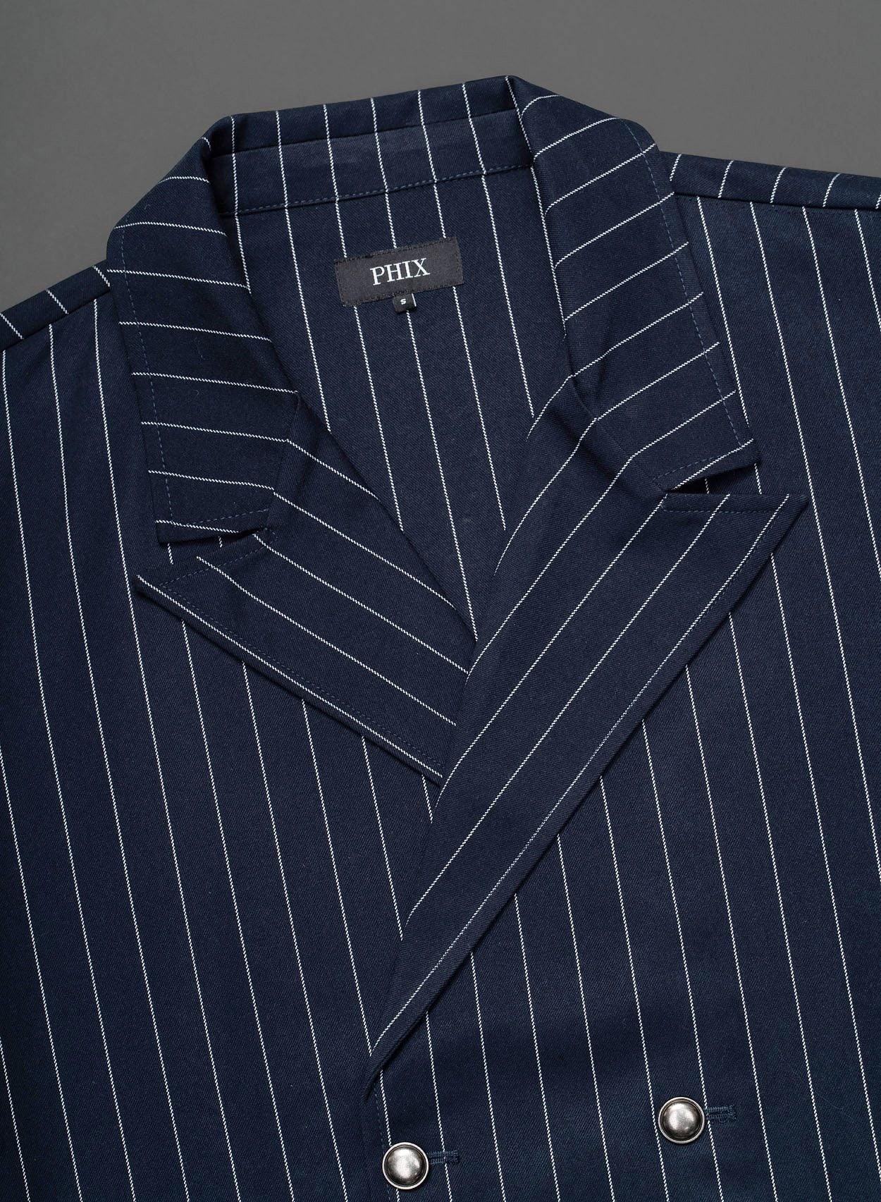 navy blue pinstripe dress shirt Blue Pinstripes on Black Shirt 17.5 (XL) x 36 (Regular)