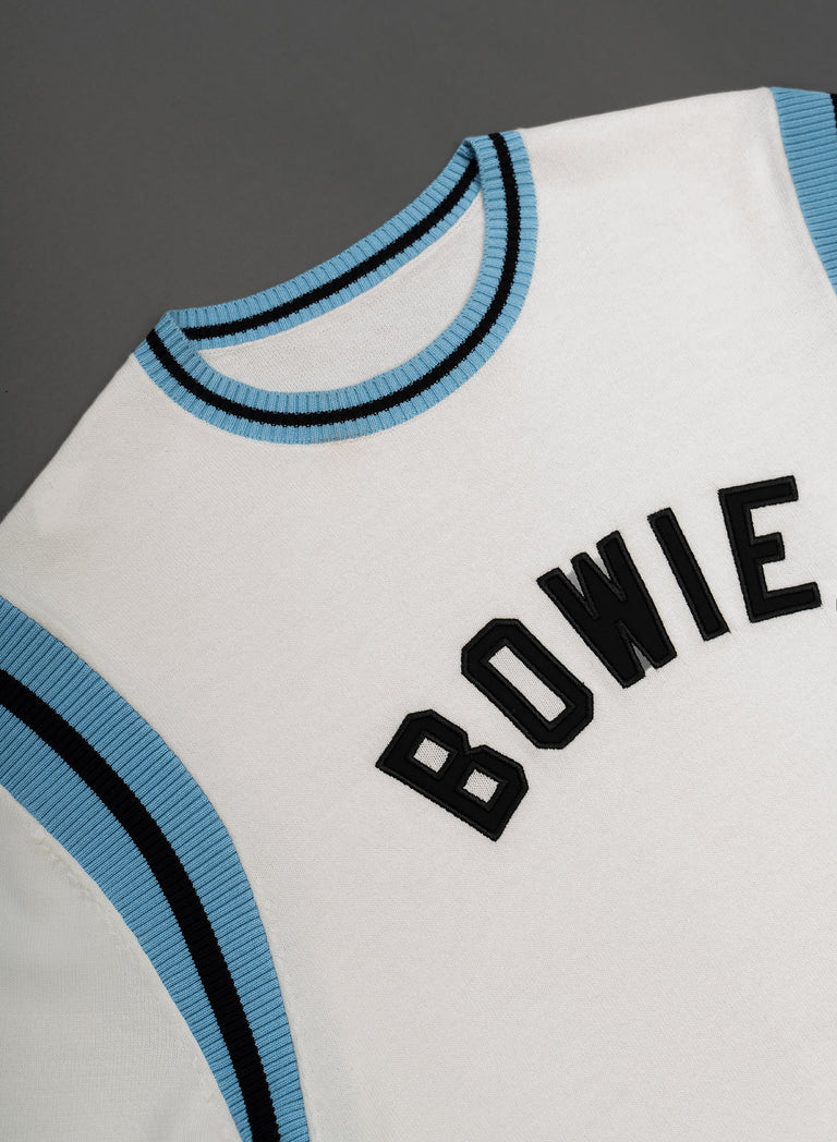 Phix X David Bowie Off-White Cotton Ribbed 70s Polo