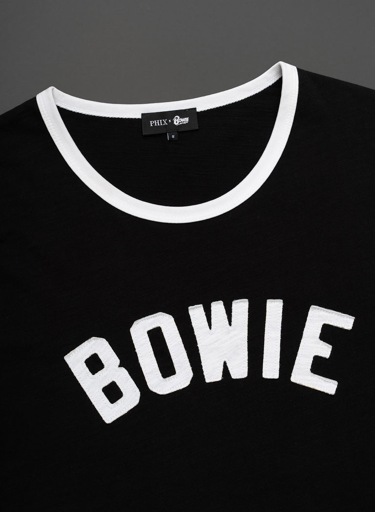 Phix X David Bowie Black Bowie Bolt T-Shirt