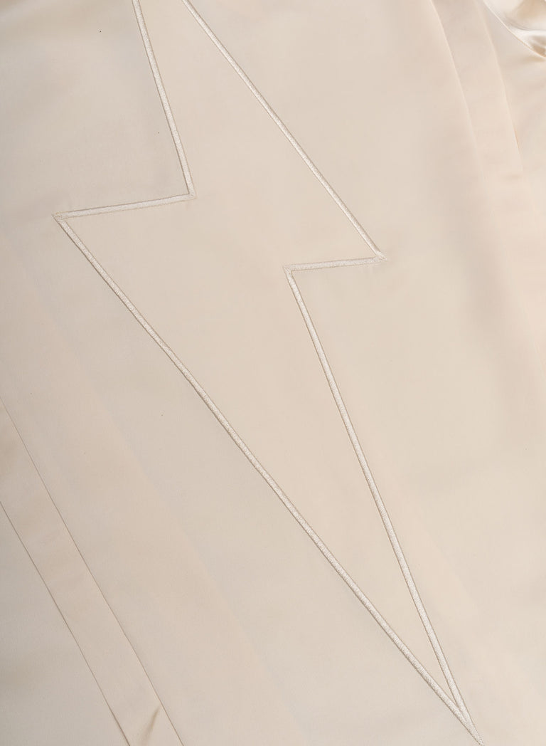 Phix X David Bowie Ivory Satin Bolt Shirt