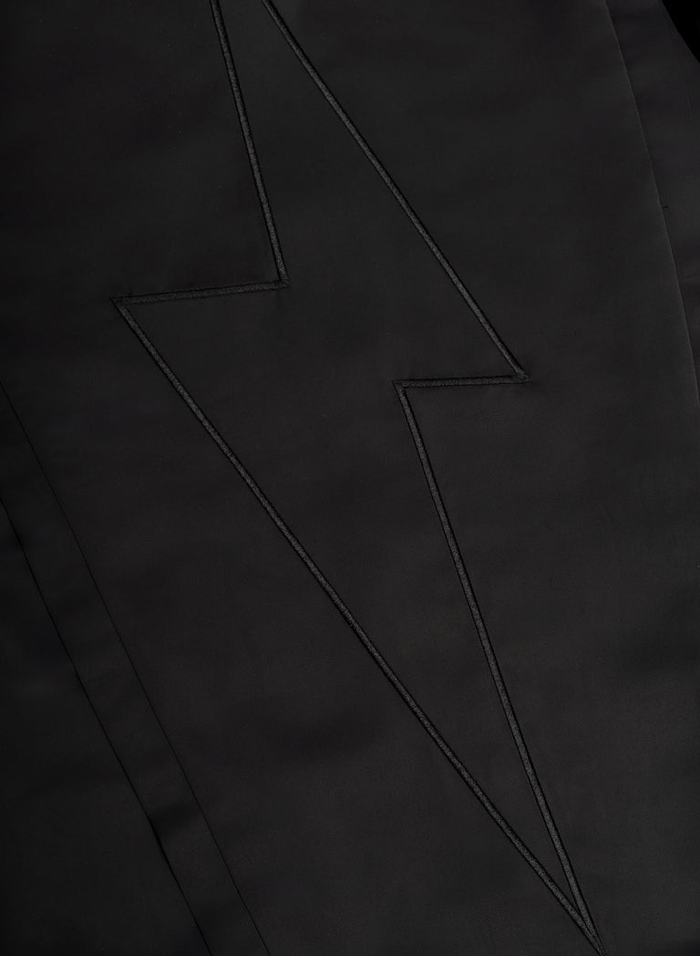 Phix X David Bowie Black Satin Bolt Shirt