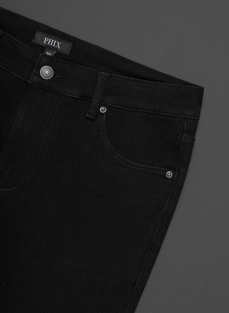 Black Slim Fit High Waisted Denim Jean