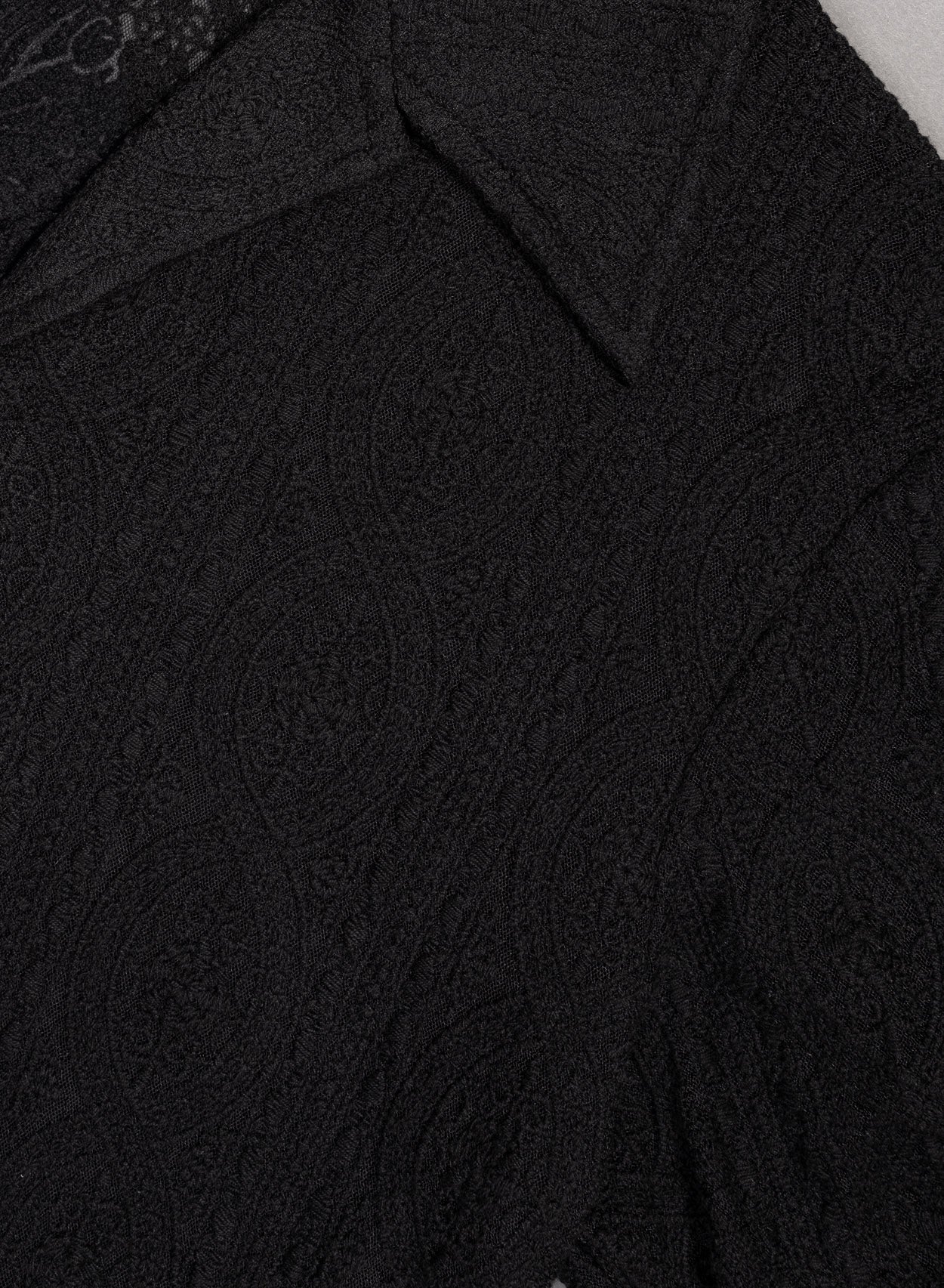 Black Lace Western Short Sleeve Shirt & Phix