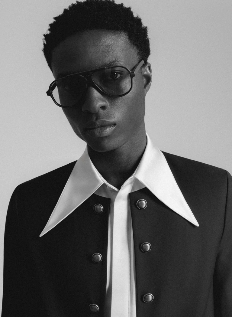 Gold Button Military Chasseur Wool Jacket