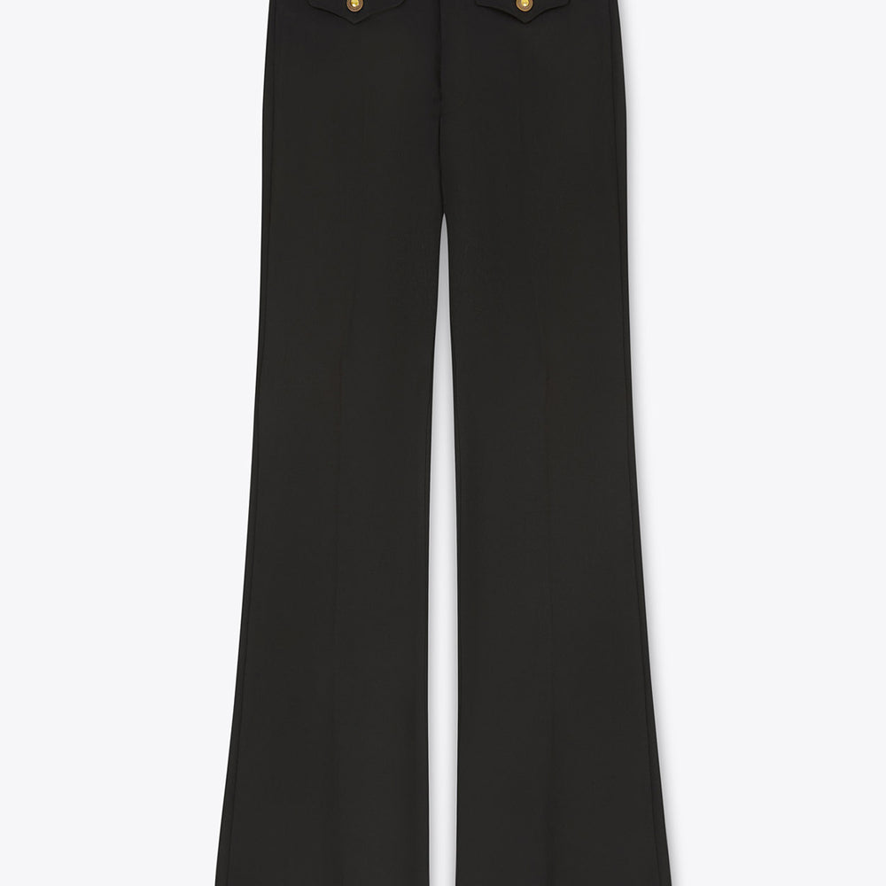 Black Button Down Shirt & Black Flapper Trouser main image 1