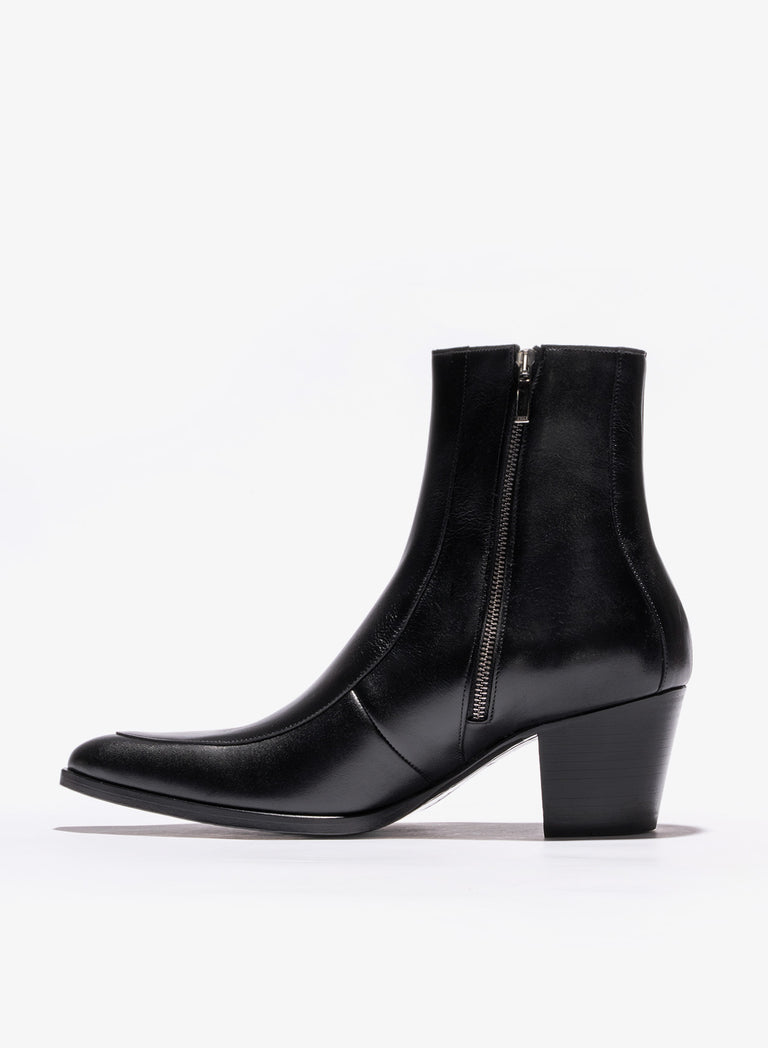 Soho 60mm Black Leather Boots