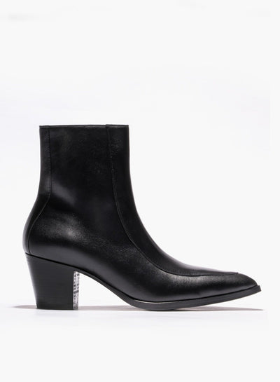 Soho 60mm Black Leather Boots