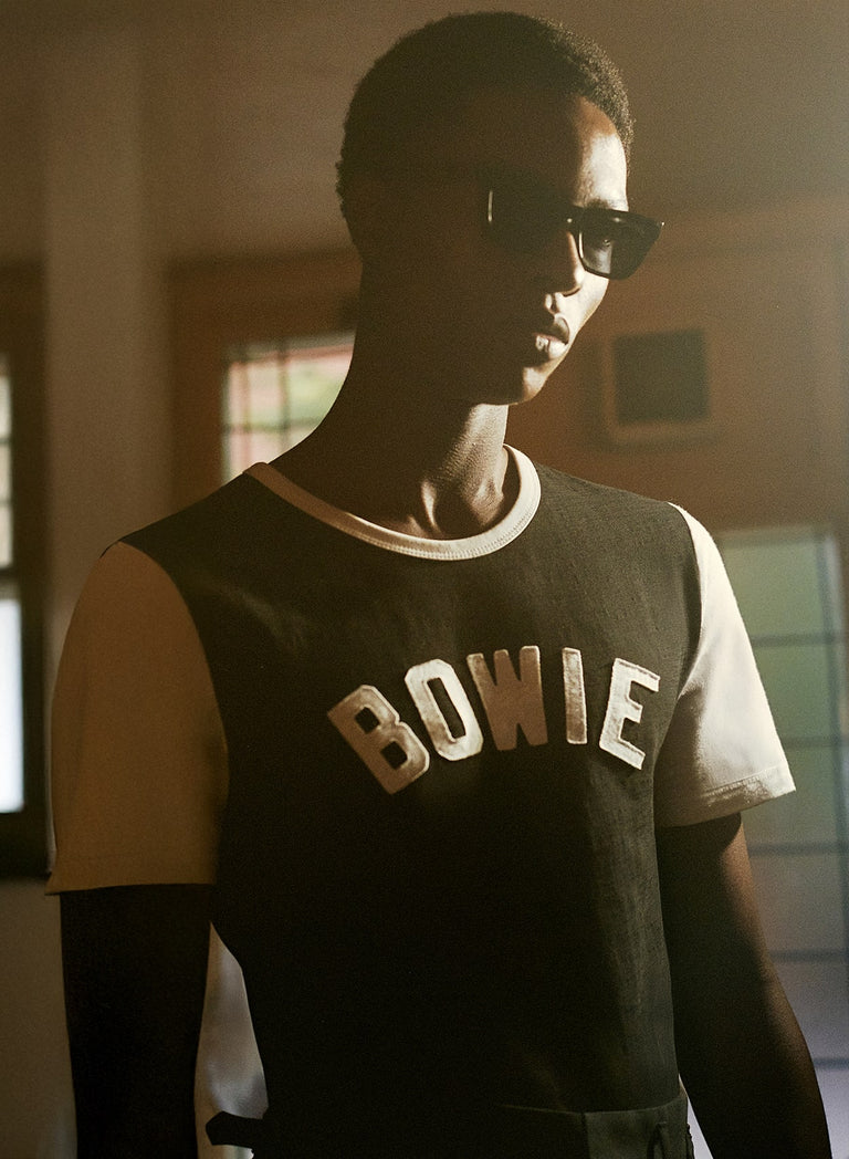 Phix X David Bowie Black Bowie Bolt T-Shirt