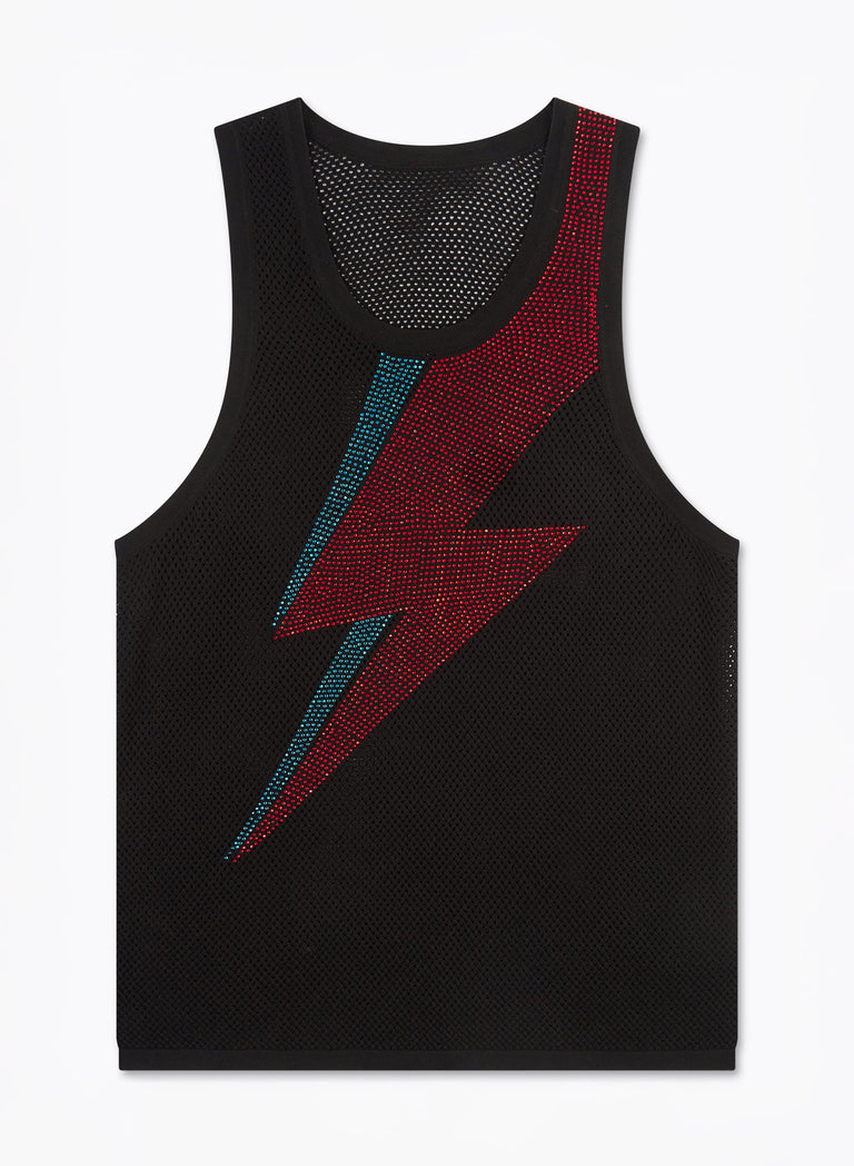 Phix X David Bowie Bolt Rhinestone Vest