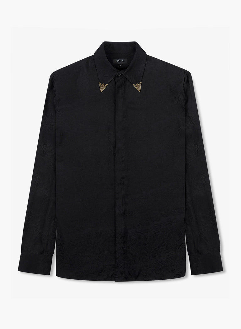 The Obsidian Jacquard Shirt