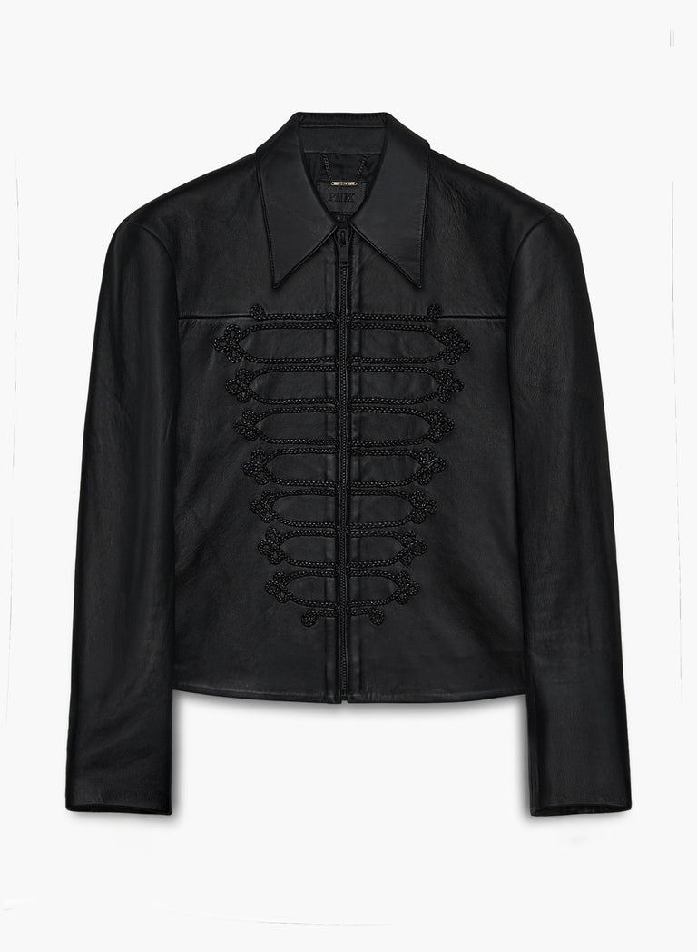 The Cavalier Braided Leather Jacket