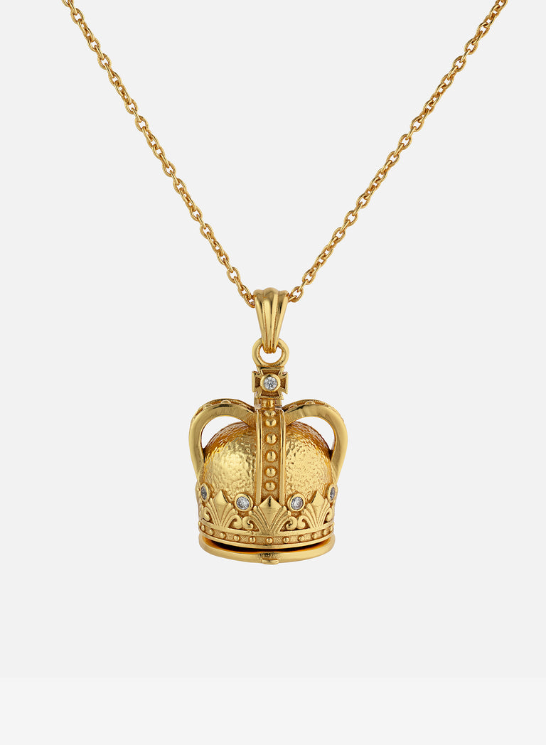 The Crown Reliquary Gold Necklace