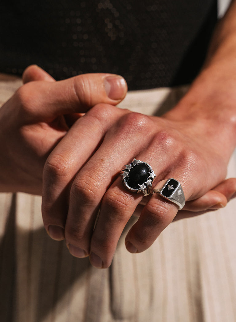 Silver Shooting Star Ring