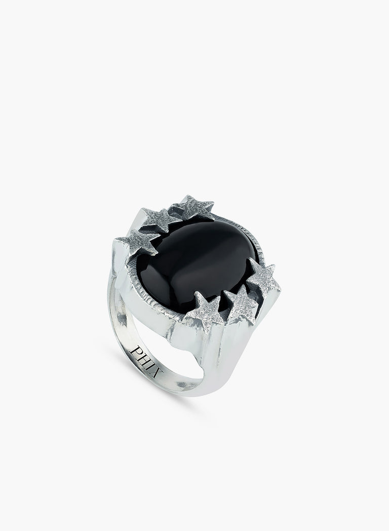 Silver Shooting Star Ring