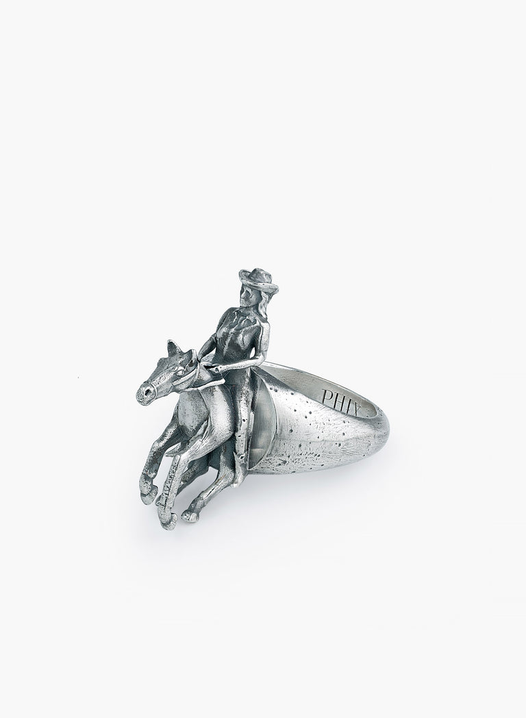 Silver Western Cowgirl Ring