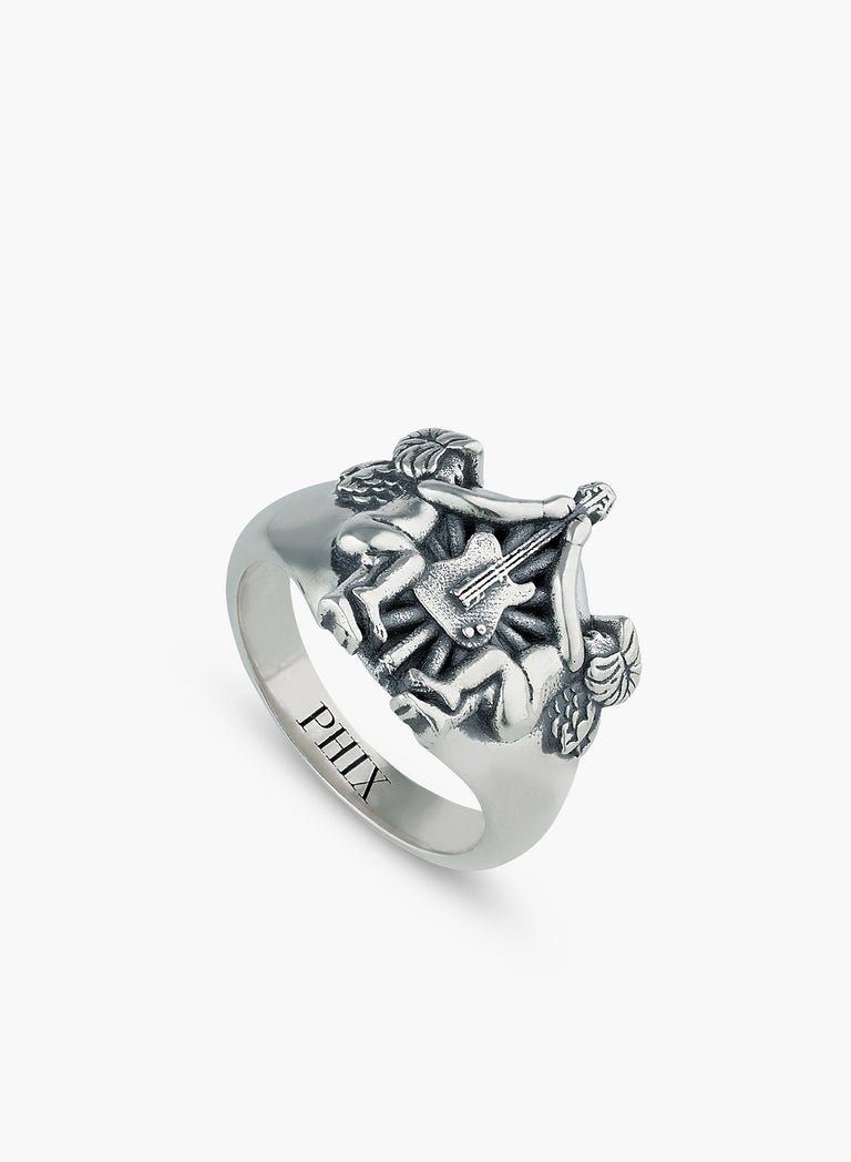 Silver Celestial Strings Ring