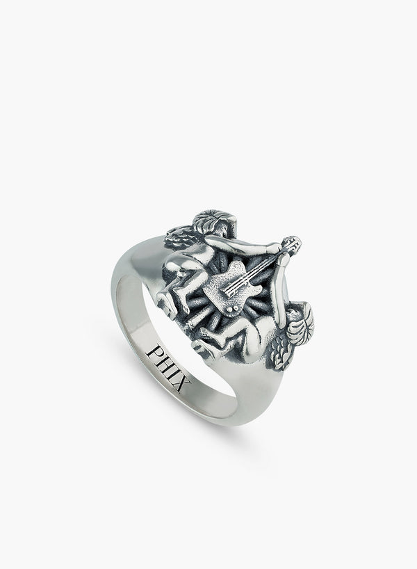 Silver Celestial Strings Ring
