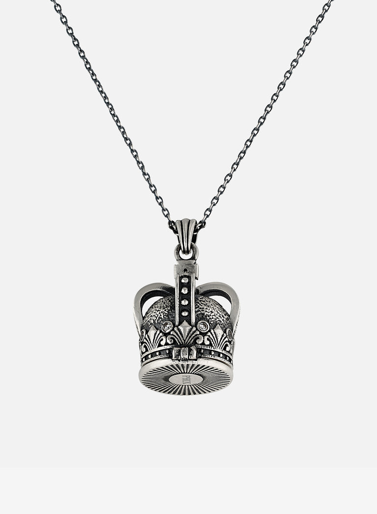 The Crown Reliquary Silver Necklace