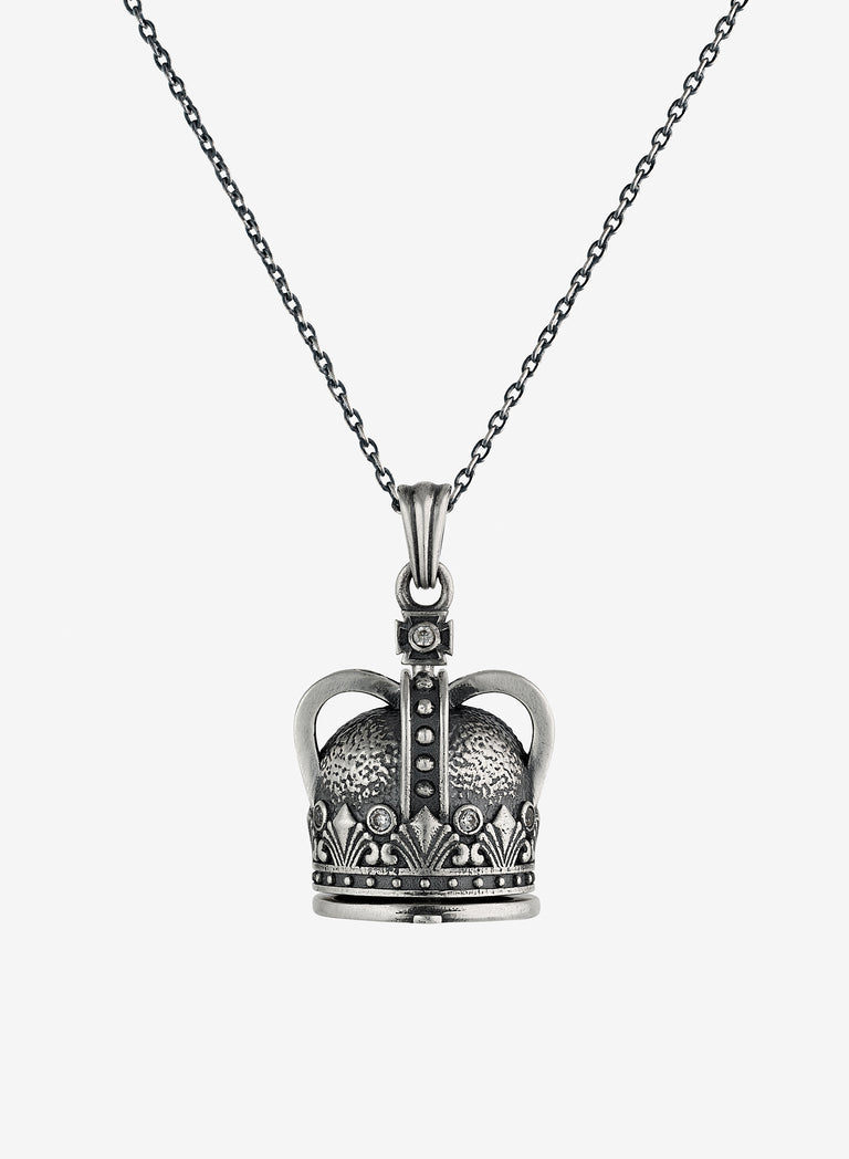 The Crown Reliquary Silver Necklace