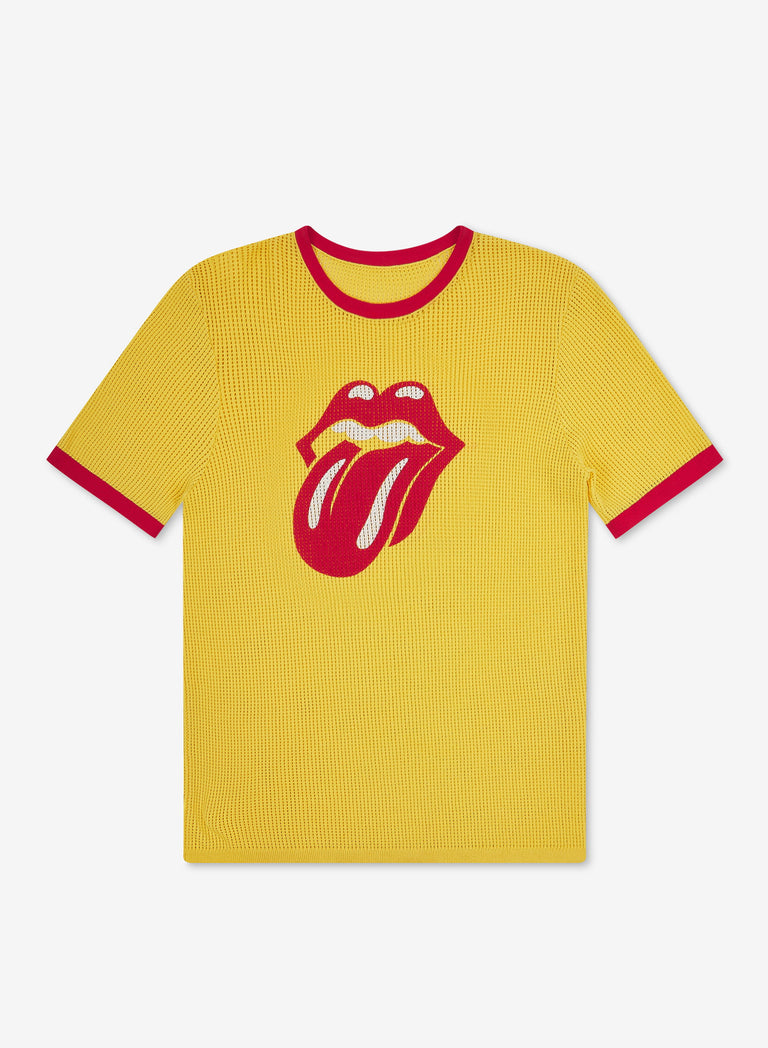 PHIX x Rolling Stones Yellow Ringer Tongue T-Shirt