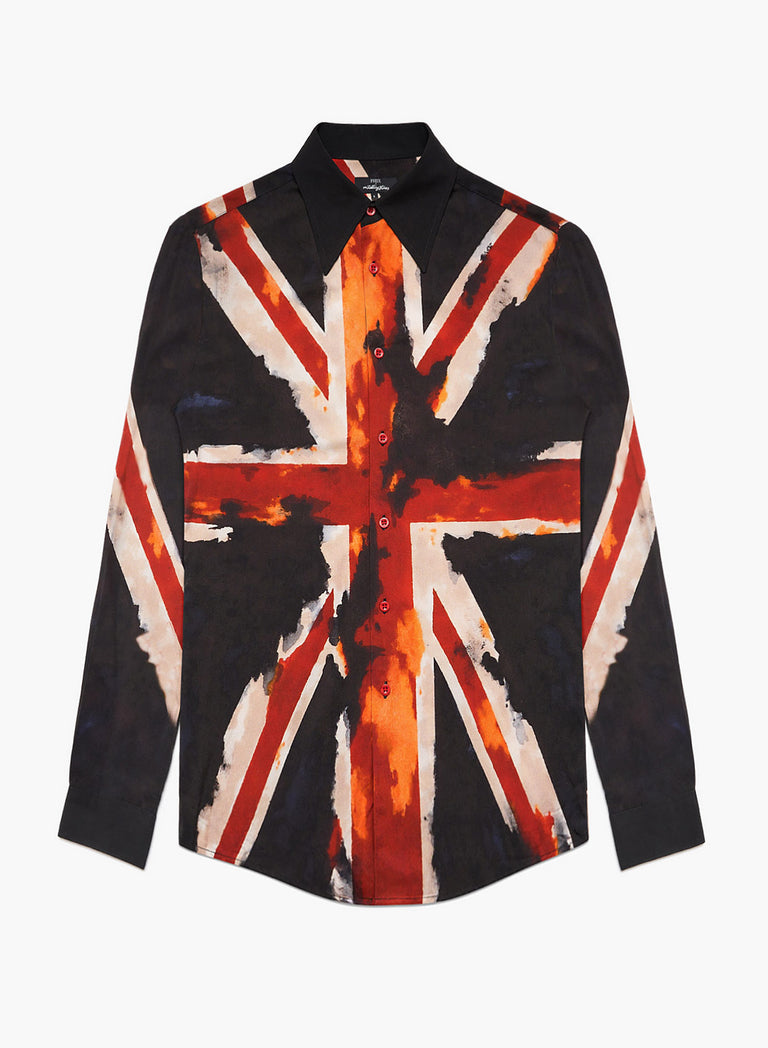Phix X Rolling Stones Union Jack Flag Long Sleeve Shirt