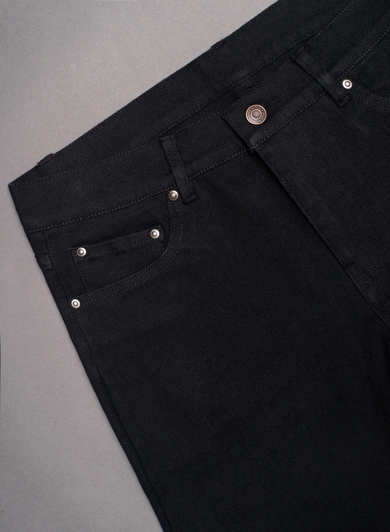 Black Slim Fit Flare Jeans