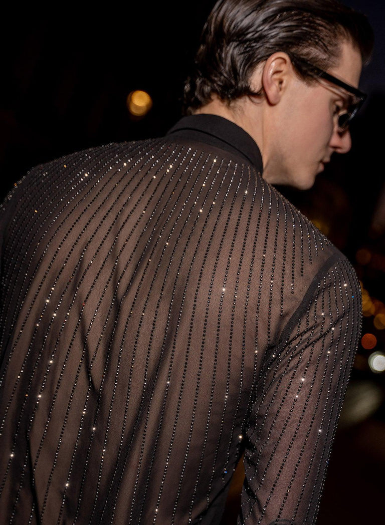 Sequin JD Button Down Top
