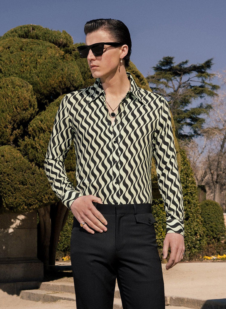 70's Mint Ripple Shirt