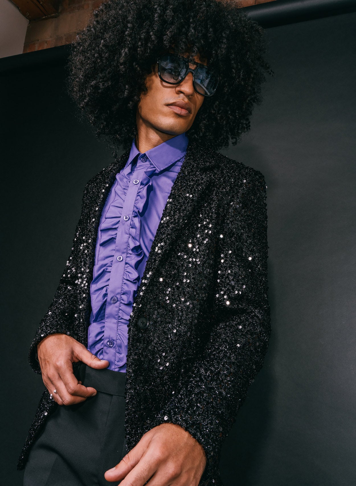 Pink sequin outlet jacket mens