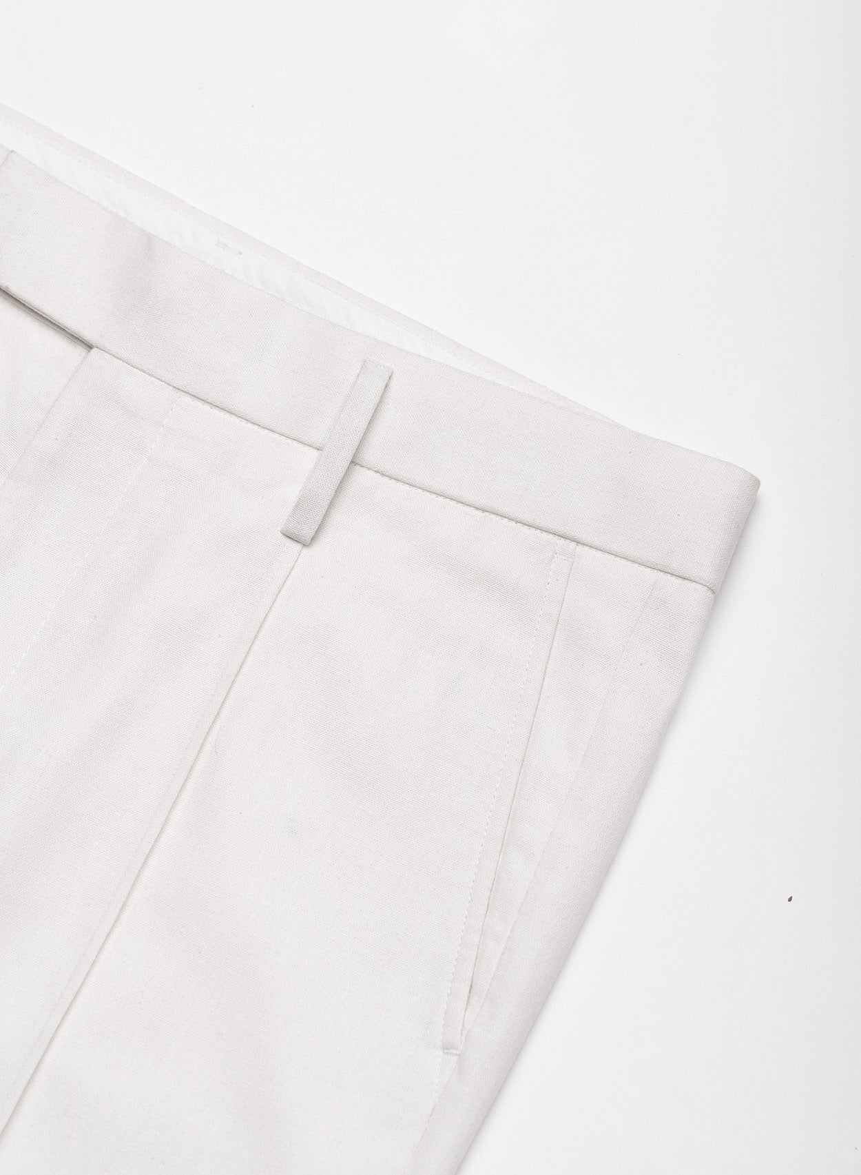 Off white linen trousers mens shop