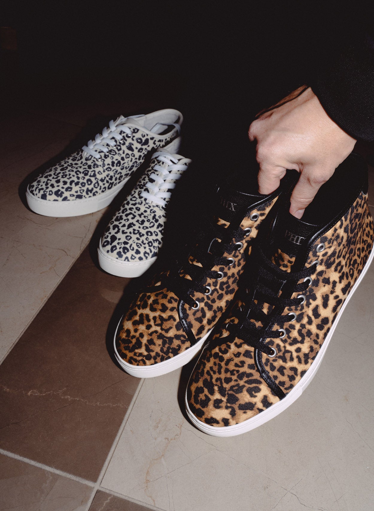 Cheetah print high tops sale