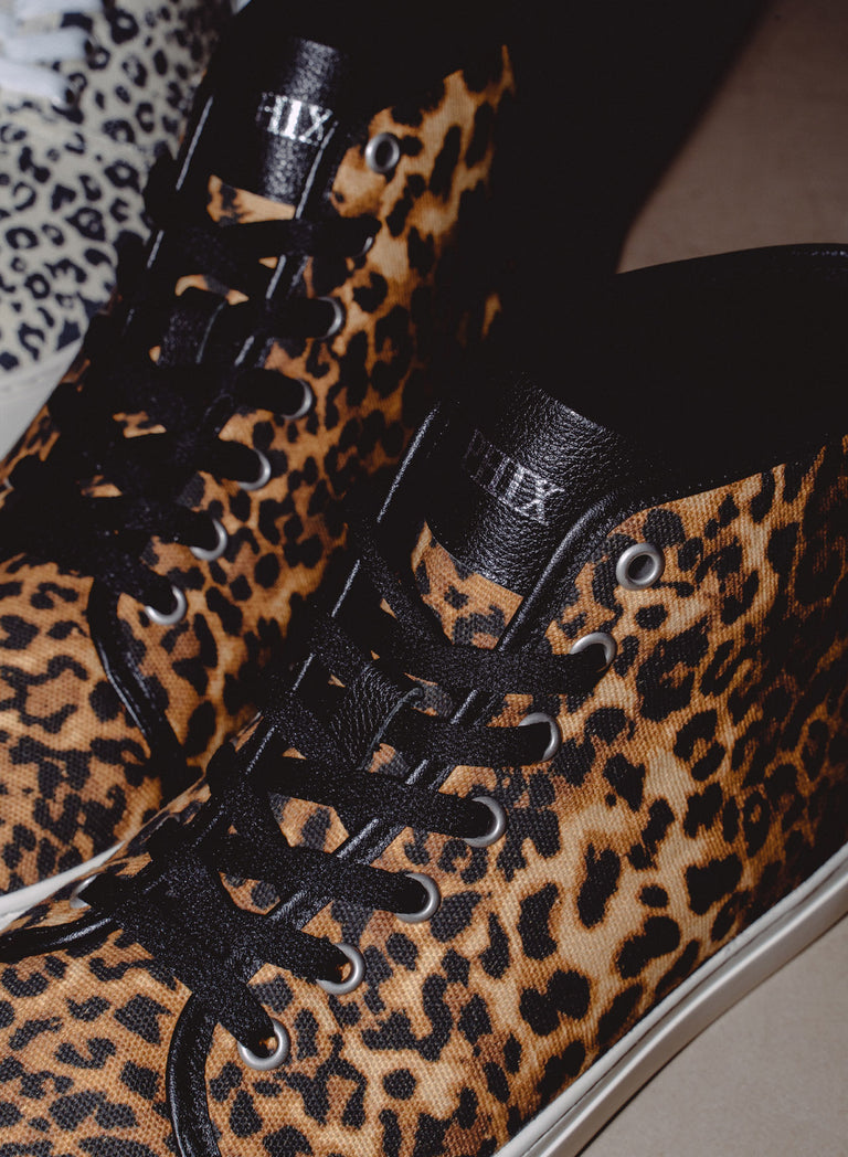 Leopard high on sale tops