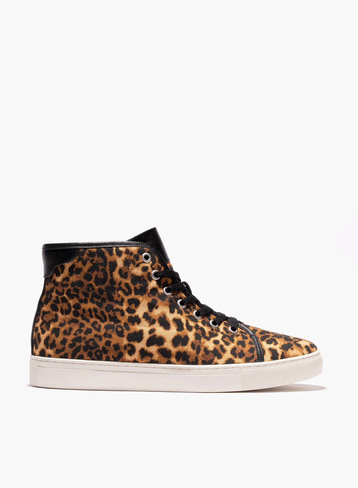 High top leopard print best sale sneakers