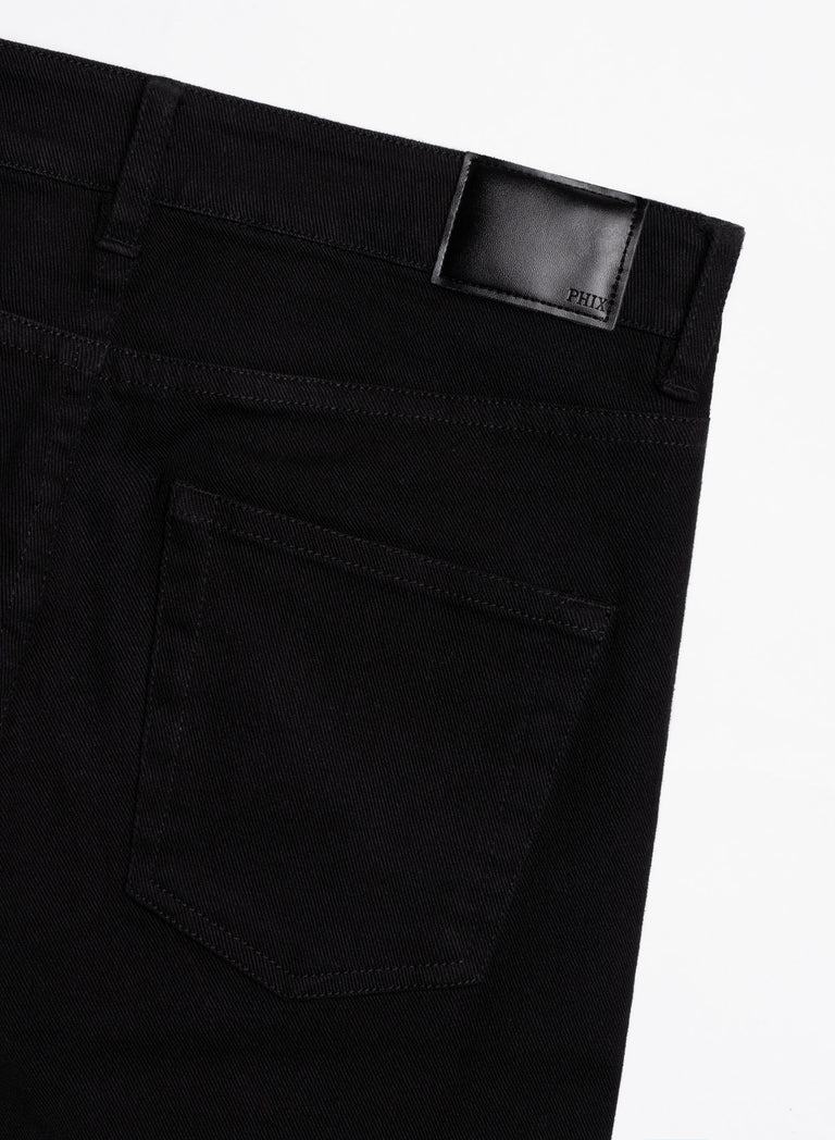 Black Slim Fit Flare Jeans