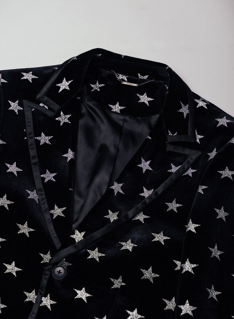 Black Velvet Bolan Star Blazer