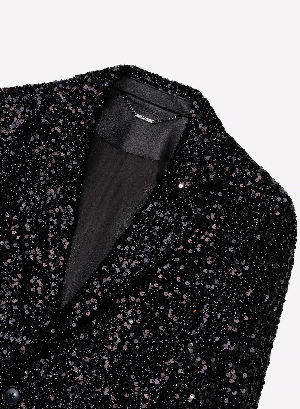 Black sparkle jacket sale